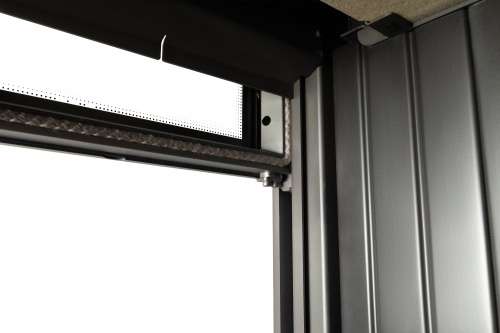 Каминная топка Экокамин ДЕЛЬТА 1000 BV три стекла принтинг черный шамот, вертикальная ламель