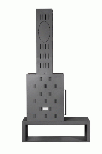 Камин МАДРИД на дровнике Гигант справа подовый