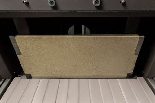 Каминная топка Экокамин ДЕЛЬТА 1000 V три стекла принтинг, вертикальная ламель