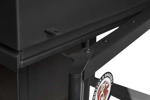 Камин МАДРИД на дровнике Гигант справа черный шамот подовый