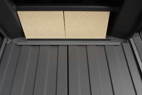 Камин ПРАГА три стекла NEW черный, шамот черный